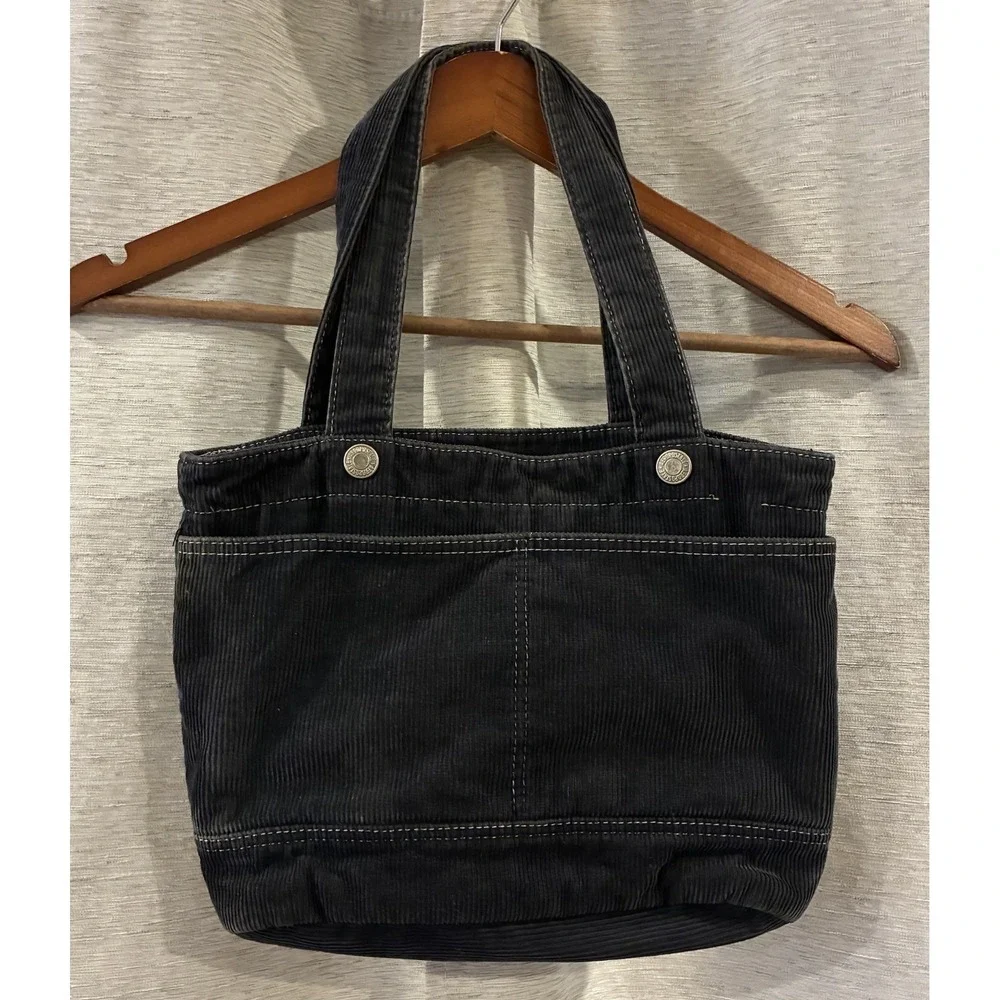 Vtg Aeropostale Corduroy Blue Shoulder Bag Y2K Style hobo purse handbag